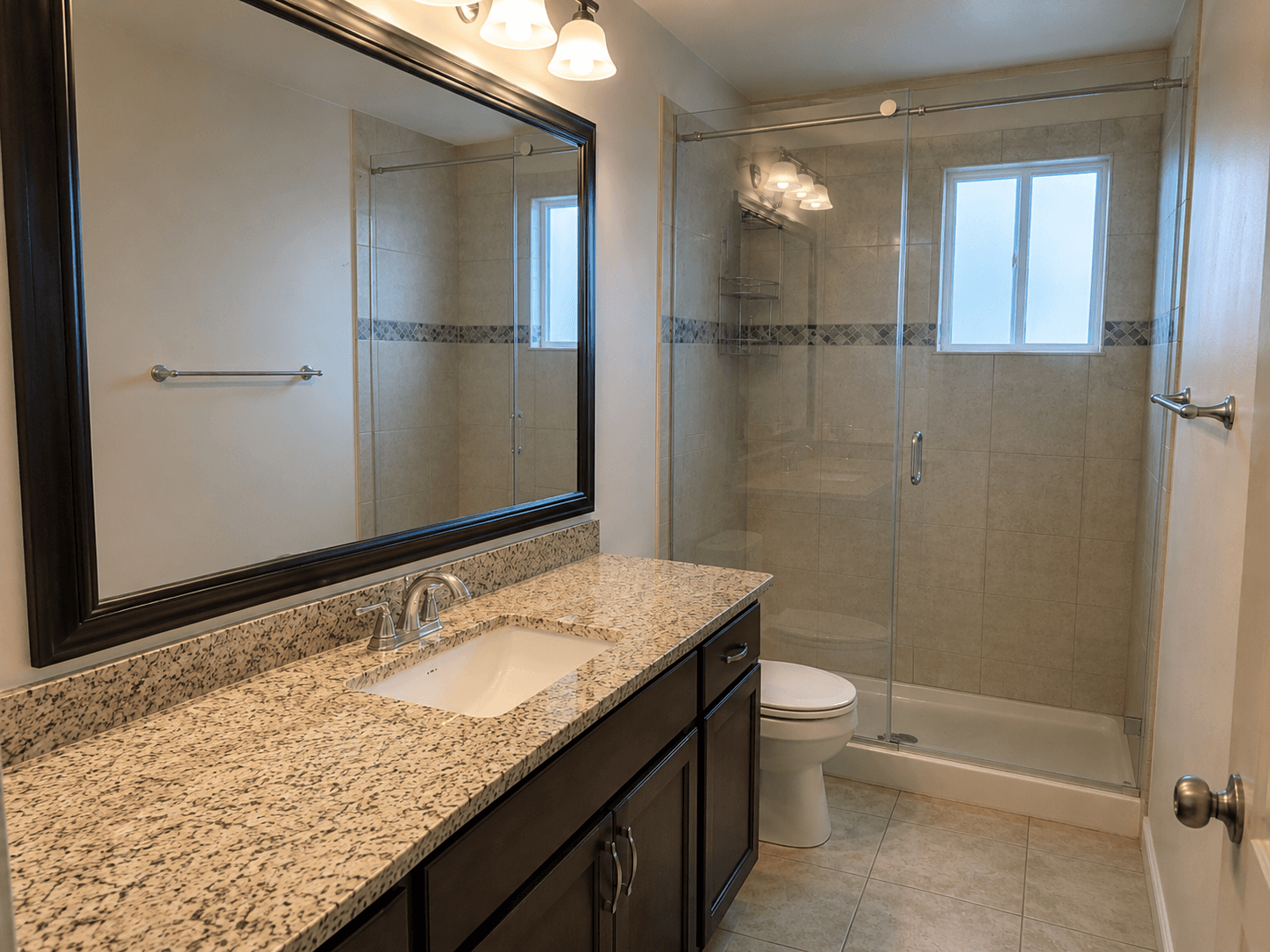 After: Primary bathroom shower