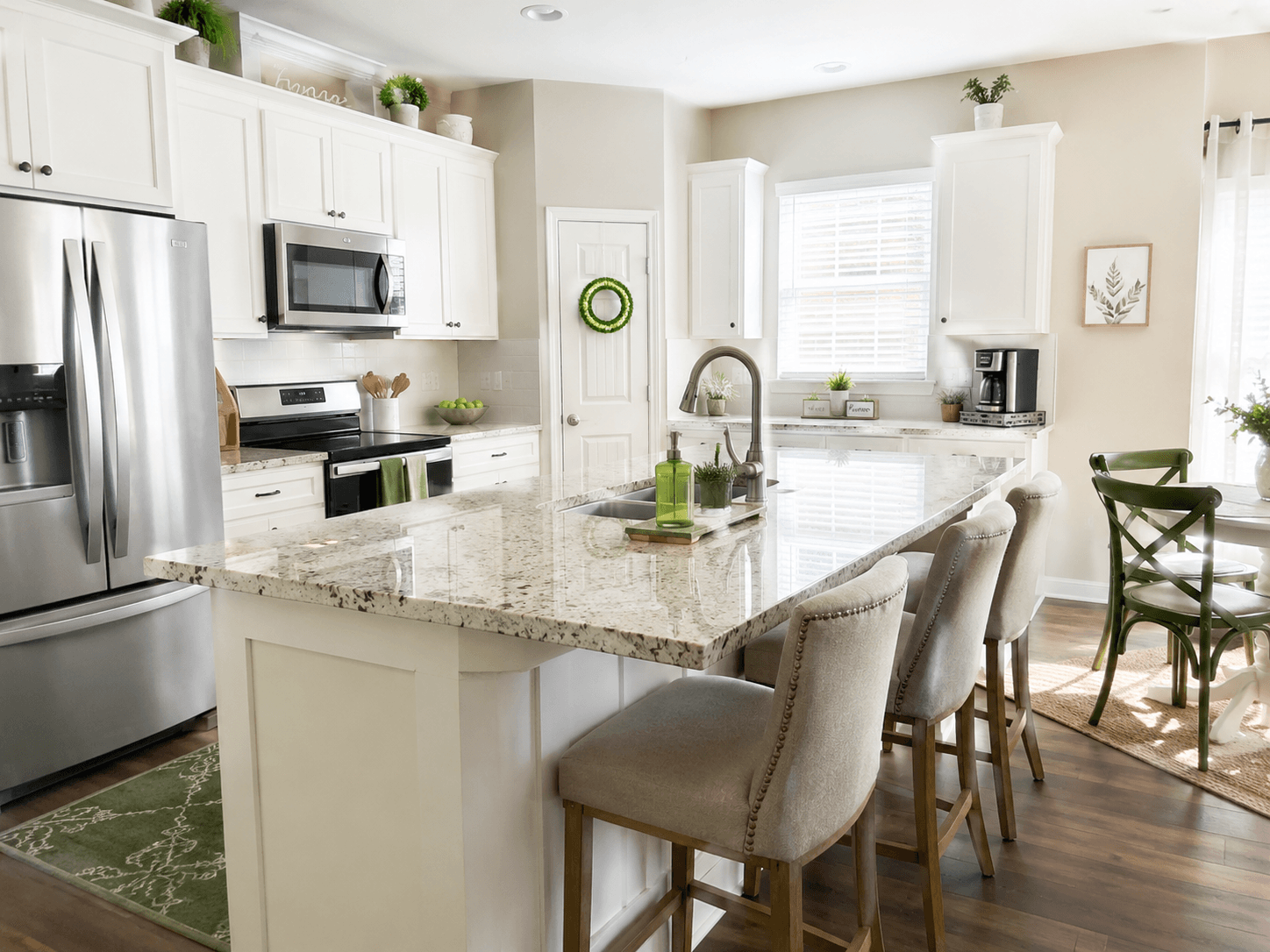 A clean, sunlit kitchen counter in a Tampa Bay home